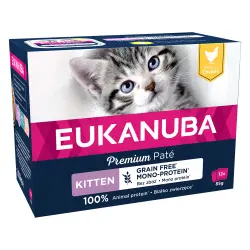 Eukanuba Kitten Grain Free 12 x 85 g para gatitos - Pollo