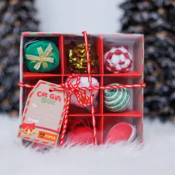 FOFOS Pack de s Navideños para gatos - 18,5 x 18,5 x 5 cm