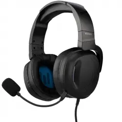 Indeca GX500 Auriculares Gaming Negros para PS5/PS4/Nintendo Switch/Xbox/PC