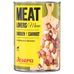 Josera Meatlovers Menú 6 x 800 g comida húmeda para perros - Pollo con zanahorias