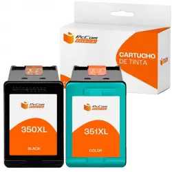 Pccom Essential Hp 350xl/351xl Cartucho Tinta Compatible Negro/tricolor Pack 2