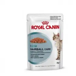 Royal Canin Hairball Care 85g (salsa) Para Gatos Ayuda A Controlar La Formación De Bolas De Pelo - 12 Sobres 85g