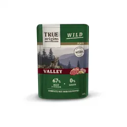 True Origins Puppy Wild Valley Ternera y Pollo sobre para perros