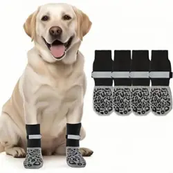 ZooVenture Calcetines antideslizantes para perros, paquete de 2 - METRO