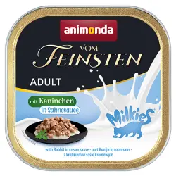 Animonda Vom Feinsten Adult Milkies en salsa 32 x 100 g - Conejo a la crema
