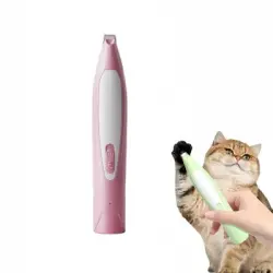 FurryFusion Cortapatas para mascotas con luz LED - Rosa