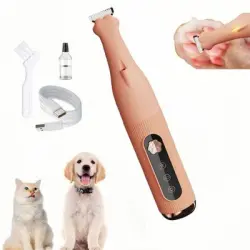 FurryFusion Maquinilla de afeitar para las patas de perros y gatos - Naranja