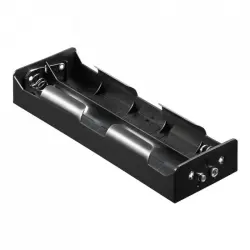 Goobay Portapilas para 6 Pilas FR20/HR20/LR20 Negro