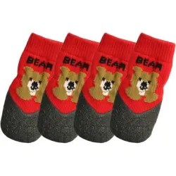 HausPets Calcetines transpirables antideslizantes para perros, paquete de 4 - Artículo 4