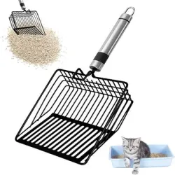 IntiMeg Pala metálica para arena de gato - Una pieza