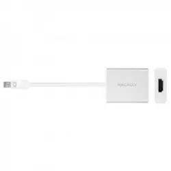 Macally MD-HDMI-4K Adaptador de Aluminio Mini DisplayPort a HDMI Compatible con Ultra HD