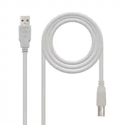 Nanocable Cable Impresora USB 2.0 Tipo A/B Macho/Macho 4.5m Beige