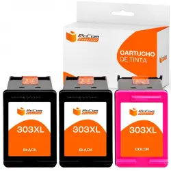 Pccom Essential HP 303XL Cartucho Tinta Compatible Negro/Tricolor Pack 3
