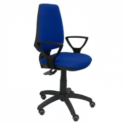 Piqueras y Crespo Elche S Silla Bali Azul Brazos Fijos Ruedas de Parquet