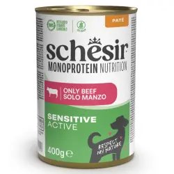 Schesir Monoprotein Lata Ternera para perros - 400 g