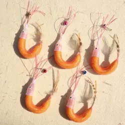 UAMLY Varita interactiva para gatos - con camarones y plumas de imitación - 5 piezas