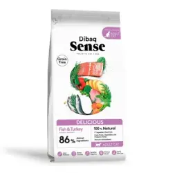 1.5 KG 1.5 kg Dibaq Sense Delicius Grain Free Adult Pescado y Pavo pienso para gatos