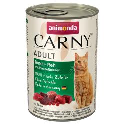 Animonda Carny Adult 6 x 400 g - Vacuno, corzo y arándanos rojos