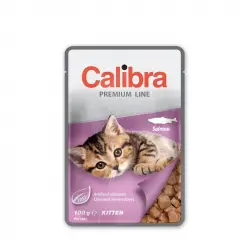 Calibra cat kitten pouch comida húmeda salmon, Unidades 24x100 Gr