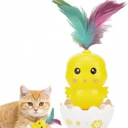 FurryFusion  de plumas para gatos con forma de pollito de colores - Artículo 1