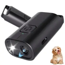 FurryFusion Mini repelente ultrasónico para perros - Negro