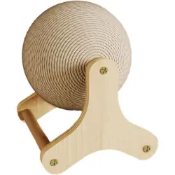 HausPets Rascador de sisal con base de madera - Artículo 1