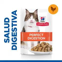 Hill’s Adult Science Plan Perfect Digestion Pollo comida húmeda para gatos