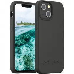 Just Green Funda Biodegradable Negra para iPhone 13 Mini