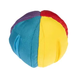 Pelota portasnacks arco iris TIAKI  - 13 cm de diámetro