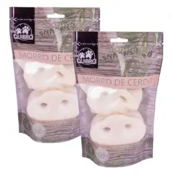 Quibro Morro de Cerdo Snack Natural para Perros, 2 Unidades