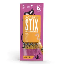 Schesir Stix Snacks Pollo para gato - 6 sobres x 15 g
