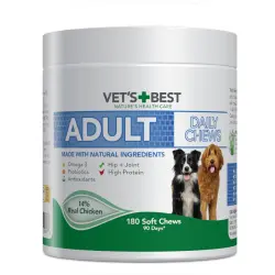 Vet's Best Adult Daily Chews snacks de pollo - 400 g (180 masticables)