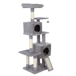 zooplus Basics grande rascador para gatos - Gris