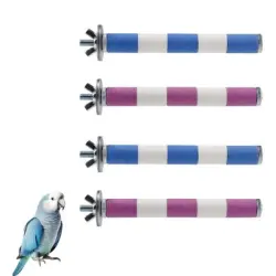 ZooVenture Juego de 4 barrotes de madera natural, accesorio jaula pájaros - Pequeño