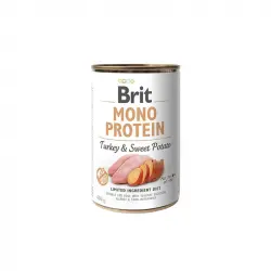 Brit mono protein pavo y con patata latas para perro, Unidades 6 x 400 Gr