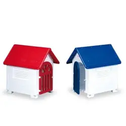 Caseta de plástico con puerta para perros color Varios