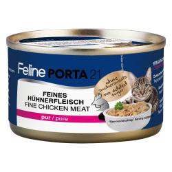 Feline Porta 21 comida para gatos 6 x 90 g - Pollo en su propia salsa