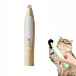 FurryFusion Cortapatas para mascotas con luz LED - AMARILLO