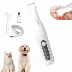 FurryFusion Maquinilla de afeitar para las patas de perros y gatos - Blanco