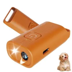 FurryFusion Mini repelente ultrasónico para perros - Naranja