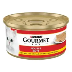 Gourmet comida húmeda 24 x 195 g - Pato y pollo