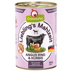Granatapet Liebling's Mahlzeit 6 x 400 g - Vacuno Angus y calabaza