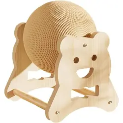 HausPets Rascador de sisal con base de madera - Artículo 1