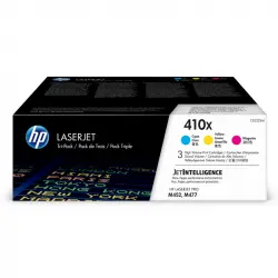 HP LaserJet 410X Pack 3 Tóner Original Alta Capacidad Cian/Magenta/Amarillo