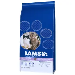 IAMS Pro Active Health Adult & Senior Multi-Cat con pollo y salmón - 15 kg