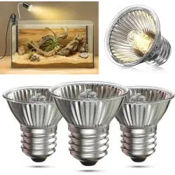 IntiMeg Juego de 4 bombillas regulables de 50 W para reptiles - Una pieza