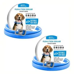 MCBOSON Collar antipulgas y garrapatas para perros - Azul
