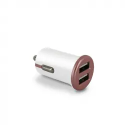Mooov Cargador de Coche 2x USB 2.4A Dorado Rosa