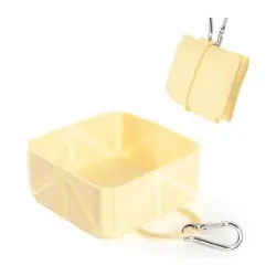 UAMLY Comedero plegable para perros, ideal para viajar - AMARILLO