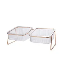 UAMLY Comederos dobles elevados para gatos - 1 pieza